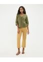 Blusa Bordada   Para Mujer Verde Patprimo de Patprimo