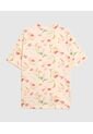 Camiseta  Para Mujer Manga Corta Moda Color Crema Marca Patprimo #14098041 de Patprimo
