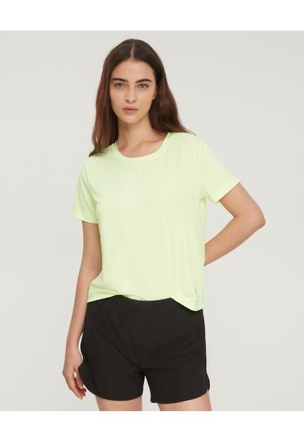 Camiseta Para Mujer Manga Corta Cuello Redondo Color Verde Neon Marca Patprimo #30093456