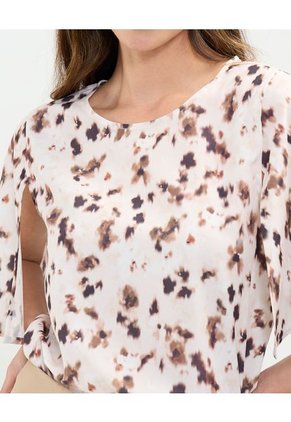 Blusa Para Mujer Manga Corta Color Crema Marca Patprimo #30123476