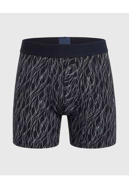 Bóxer Medio Con Estampado  X1 Para Hombre Negro Patprimo