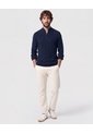 Suéter De  Con Cremallera Y Textura  Para Hombre Azul Patprimo de Patprimo
