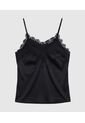 Top  Para Mujer Cuello V Color Negro Marca Patprimo #30220111 de Patprimo