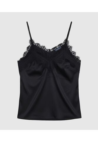 Top  Para Mujer Cuello V Color Negro Marca Patprimo #30220111 Patprimo