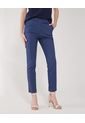 Pantalon Clásico Estampado  Para Mujer Azul Patprimo de Patprimo