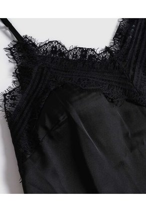 Top  Para Mujer Cuello V Color Negro Marca Patprimo #30220111