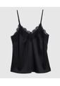 Top  Para Mujer Cuello V Color Negro Marca Patprimo #30220111 de Patprimo