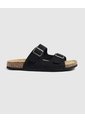 Sandalias De Doble Hebilla   Para Hombre Negro Patprimo de Patprimo