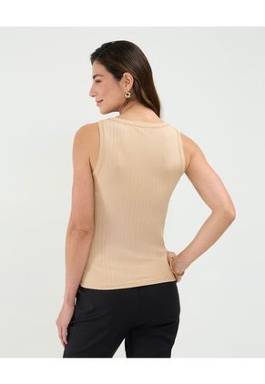 Camiseta Para Mujer Manga Sisa Cuello Redondo Color Café Marca Patprimo #30093690