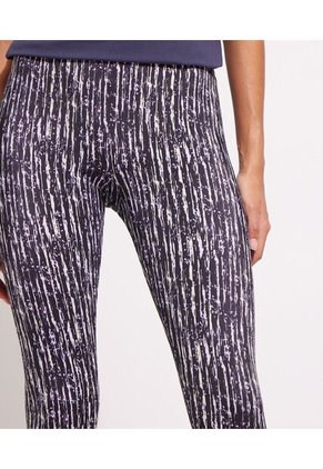 Leggings Largo Estampado Para Mujer Gris Patprimo