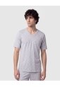 Pijama Corta Con Estampado Para Hombre  Para Hombre Gris Patprimo de Patprimo