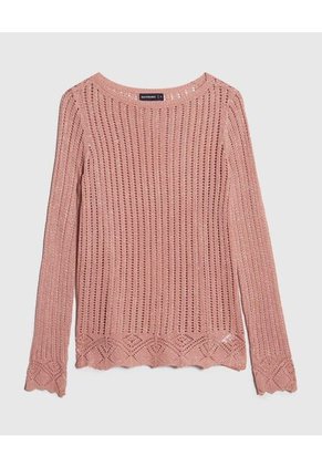 Saco Tejido Con Lurex  Para Mujer Rosa Patprimo