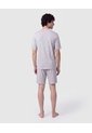 Pijama Corta Con Estampado Para Hombre  Para Hombre Gris Patprimo de Patprimo