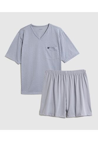 Pijama  Para Hombre M/C P/C Color Gris Marca Patprimo #44040202 Patprimo