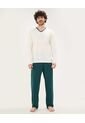 Conjunto De Pijama Manga Larga  Para Hombre Verde Patprimo de Patprimo