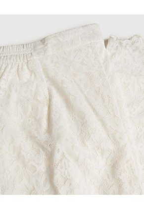 Pantalón En Encaje  Para Mujer Crema Patprimo