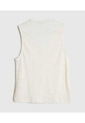 Chaleco  Para Mujer Punto Color Crema Marca Patprimo #30250047