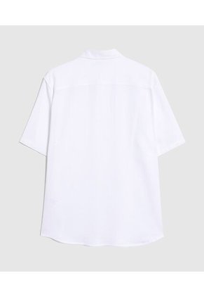 Camisa  Para Hombre Manga Corta Con Bolsillo Cuello C Color Blanco Marca Patprimo #44018298