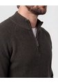 Suéter De  Con Cremallera Y Textura  Para Hombre Verde Patprimo de Patprimo