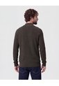 Suéter De  Con Cremallera Y Textura  Para Hombre Verde Patprimo de Patprimo