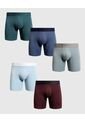 Set X5 Bóxers Largos Ergonómicos Con Detalles  X5 Para Hombre Surtido Patprimo de Patprimo