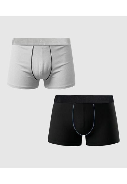 Boxer X2 Para Hombre Filete Medio Color Negro Marca Patprimo #44000527