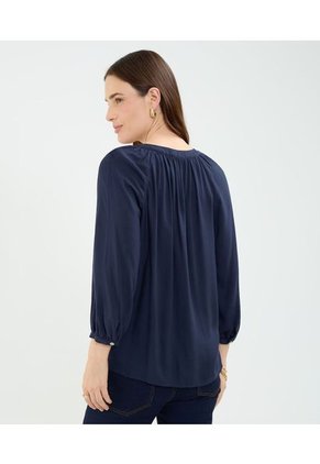 Blusa Para Mujer Manga 3/4 Color Azul Marca Patprimo #30123450