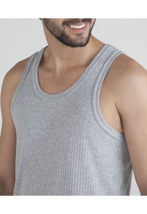 Camiseta Interior Para Hombre Interior M/Sisa Canales Color Gris Claro Marca Patprimo #19622