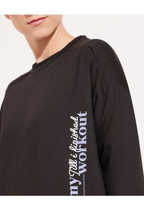 Buzo Para Mujer Cuello Redondo Color Negro Marca Patprimo #30060064