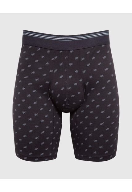 Bóxer Medio Ergonómico Con Estampado  X1 Para Hombre Negro Patprimo