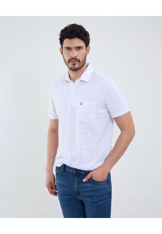 Polo Para Hombre Cuello Maquina Con Bolsillo Color Blanco Marca Patprimo #44112698 Patprimo