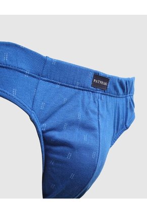 Calzoncillo Tipo Tanga Estampado X1 Para Hombre Azul Patprimo