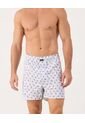 Bóxer Estampado Holgado Con Bragueta De Botón  X1 Para Hombre Blanco Patprimo de Patprimo