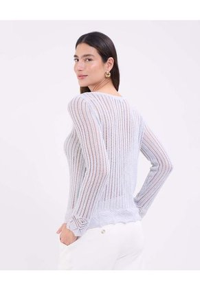 Saco Para Mujer Cuello Redondo Color Gris Marca Patprimo #30330632