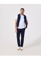 Polo Slim Fit Cuello Mao Y Bolsillo   Para Hombre Blanco Patprimo de Patprimo