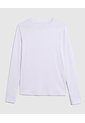 Camiseta Deportiva Manga Larga   Para Mujer Blanco Patprimo de Patprimo