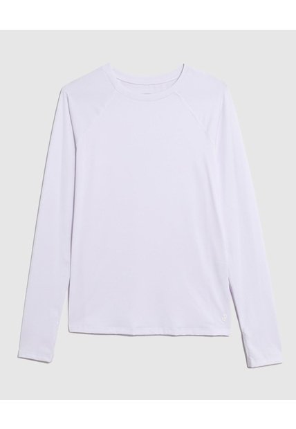Camiseta Deportiva Manga Larga   Para Mujer Blanco Patprimo