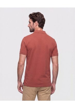 Polo Con Bordado Para Hombre Naranja Patprimo