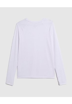 Camiseta Deportiva Manga Larga Para Mujer Blanco Patprimo