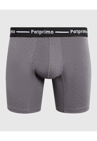 Bóxer Medio Ergonómico Con Microprint  X1 Para Hombre Gris Patprimo Patprimo