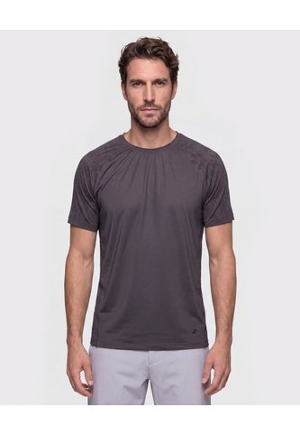 Camiseta Deportiva Con Detalle En Mangas   Para Hombre Gris Patprimo Patprimo