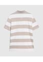 Polo Slim Fit A Rayas   Para Hombre Beige Patprimo de Patprimo