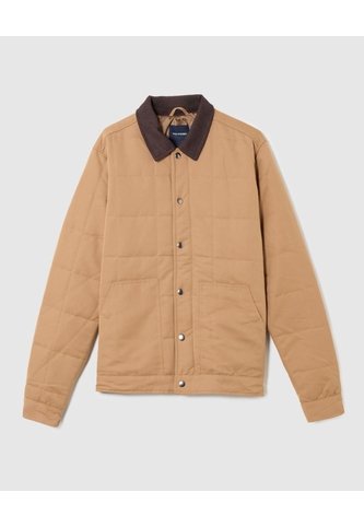 Chaqueta Acolchada Con Pana   Para Hombre Café Patprimo Patprimo