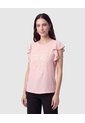 Blusa Con Mangas De Volantes   Para Mujer Rosa Patprimo de Patprimo
