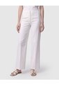 Pantalón Culotte Con Pretina Lisa   Para Mujer Blanco Patprimo de Patprimo