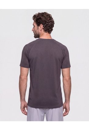 Camiseta Deportiva Con Detalle En Mangas   Para Hombre Gris Patprimo