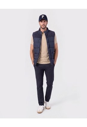 Camiseta Básica Cuello Redondo   Para Hombre Café Patprimo
