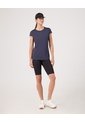 Camiseta Deportiva Manga Casco  Para Mujer Azul Patprimo de Patprimo