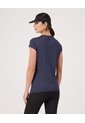 Camiseta Deportiva Manga Casco  Para Mujer Azul Patprimo de Patprimo