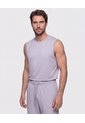Camiseta Deportiva Unicolor   Para Hombre Gris Patprimo de Patprimo